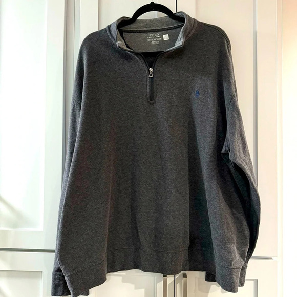 Polo Ralph Lauren Men’s 1/4 Zip Sweatshirt Gray size 2XB - Picture 1 of 6